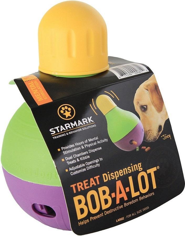 Starmark Treat Dispensing Bob-a-Lot Dog Toy is on sale at Chewy
