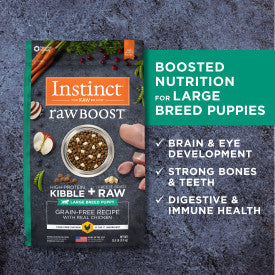 Nature's Variety Instinct Raw Boost Large Breed Puppy Chicken Recipe Dry Dog Food