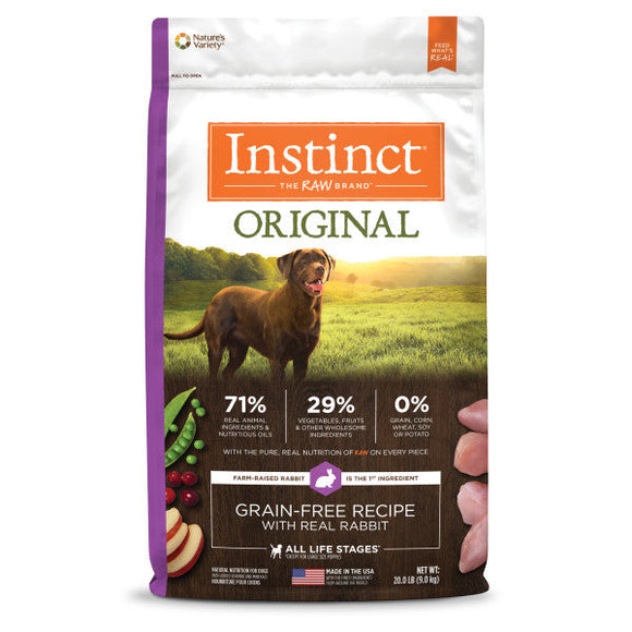 Nature's Variety Instinct Original Rabbit Dry Dog Food