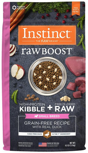 Nature's Variety Instinct Raw Boost Small Breed Grain Free Recipe with Real Duck Natural Dry Dog Food