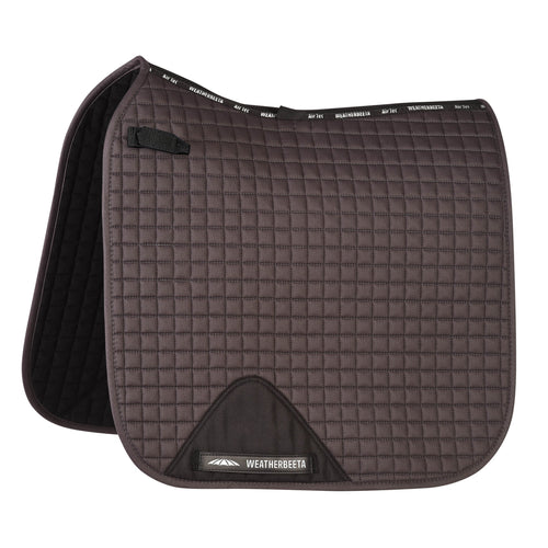 WEATHERBEETA PRIME DRESSAGE SADDLE PAD GREY FULL