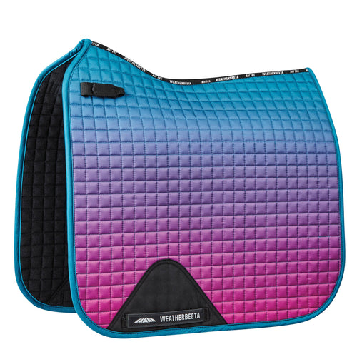 WEATHERBEETA PRIME OMBRE DRESSAGE SADDLE PAD MIDNIGHT AURORA FULL