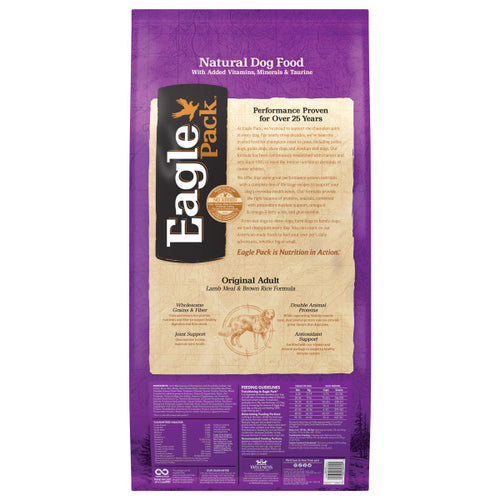 Eagle Pack Natural Lamb Meal and Brown Rice Formula Dry Dog Food