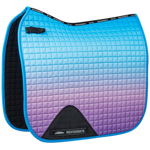 WEATHERBEETA PRIME OMBRE DRESSAGE SADDLE PAD LAGOON MIST FULL