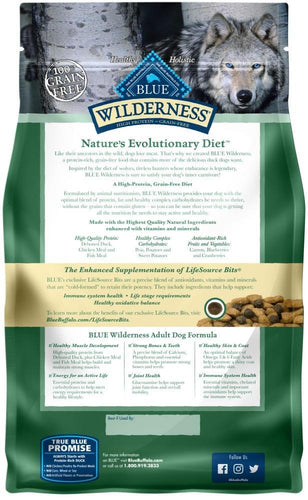 Blue Buffalo Wilderness Grain Free High Protein Duck Recipe Dry Dog Food