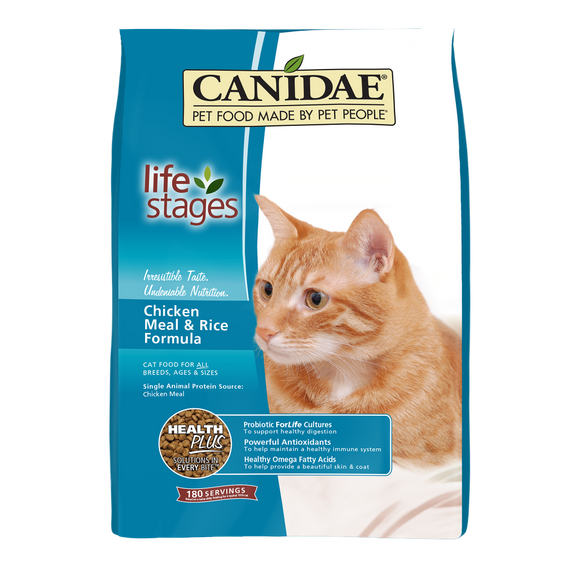 Canidae Life Stages Chicken Meal and Rice Formula Dry Cat Food