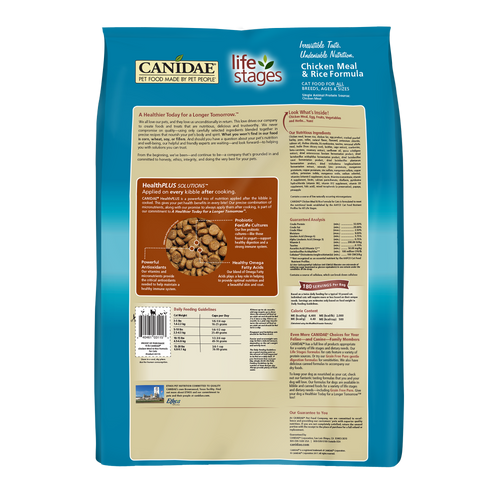 Canidae Life Stages Chicken Meal and Rice Formula Dry Cat Food