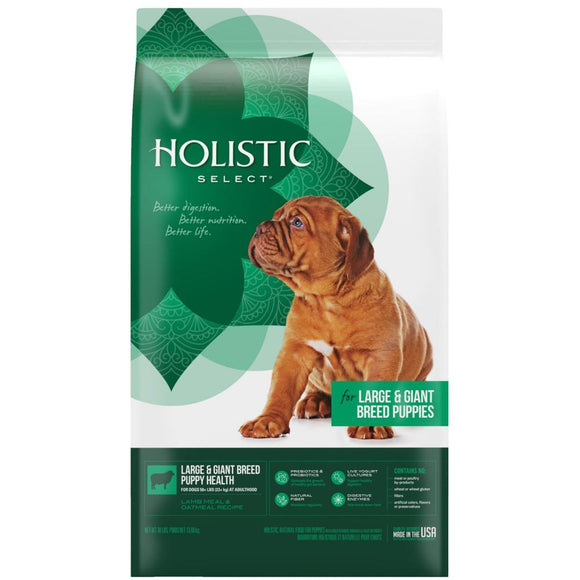 Holistic Select Natural Large & Giant Breed Puppy Health Lamb Meal and Oatmeal Dry Dog Food