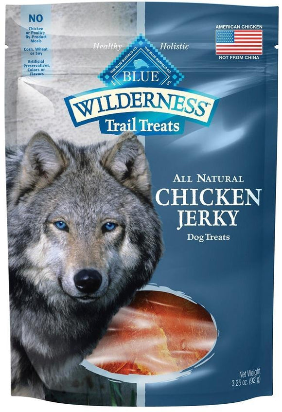 Blue Buffalo Wilderness Grain Free Trail Treats Chicken Jerky for Dogs