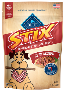 Blue Buffalo Stix Beef and Potato Natural Soft Moist Dog Treats