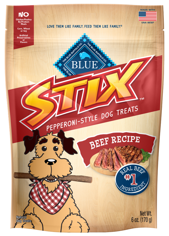 Blue Buffalo Stix Beef and Potato Natural Soft Moist Dog Treats