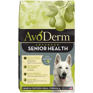 Avoderm Senior Health Grain Free Lamb Meal Formula Dry Dog Food