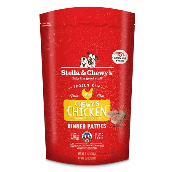 Stella & Chewy's Chewy’s Chicken Frozen Raw Patties Dog Food