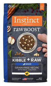 Nature's Variety Instinct Raw Boost Senior Grain Free Real Chicken Recipe Natural Dog Food