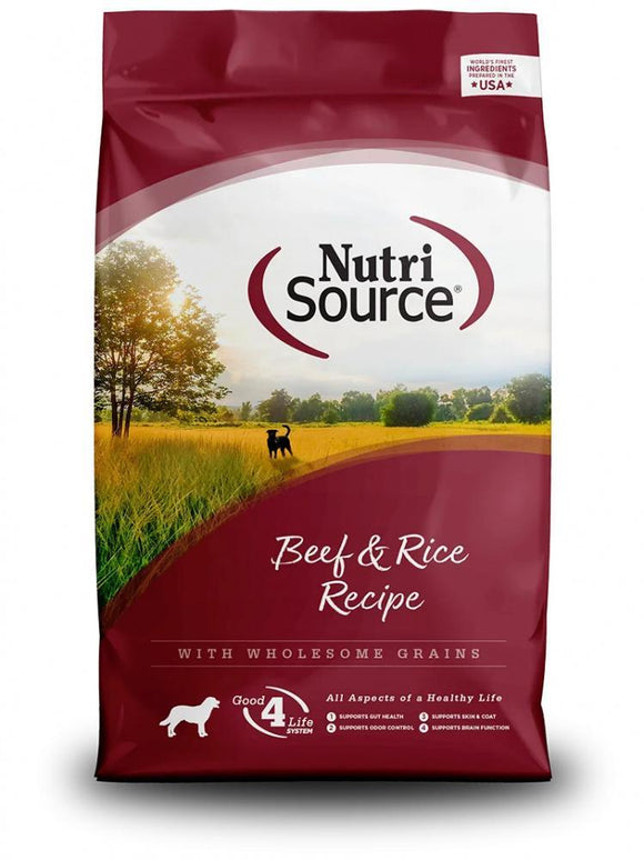 NutriSource Beef & Brown Rice Recipe Dry Dog Food