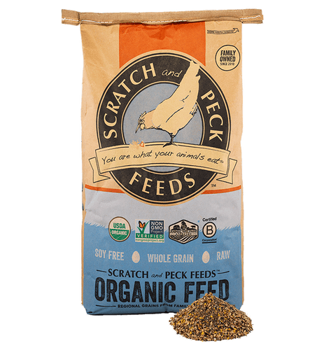 Scratch and Peck Feeds Naturally Free Organic Layer Feed 18% Protein For Chickens & Ducks