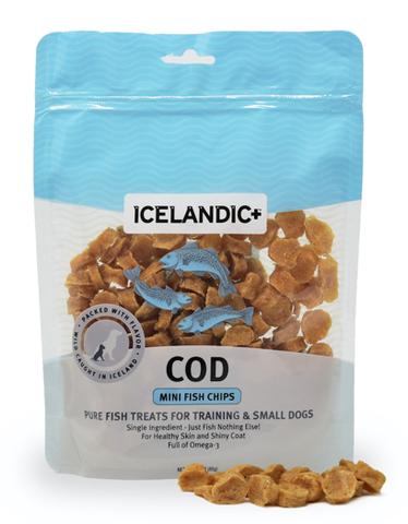 Icelandic+ Mini Cod Fish Chip Treats for Training & Small Dogs