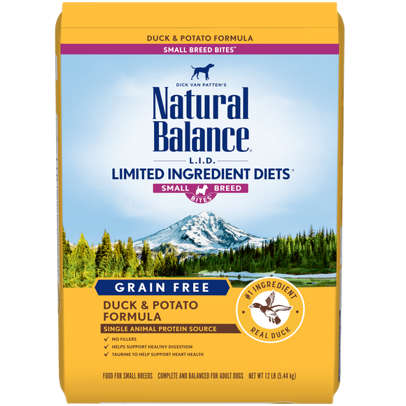 Natural Balance Limited Ingredient Diets Grain Free Duck & Potato Small Breed Bites® Dry Dog Formula