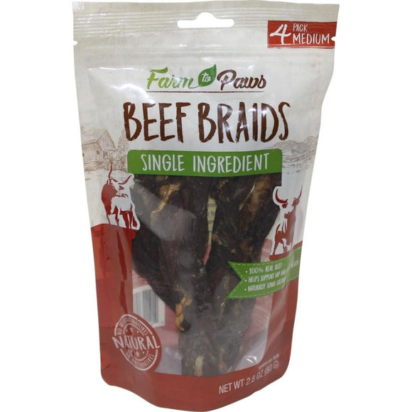 Farm To Paws Beef Braids